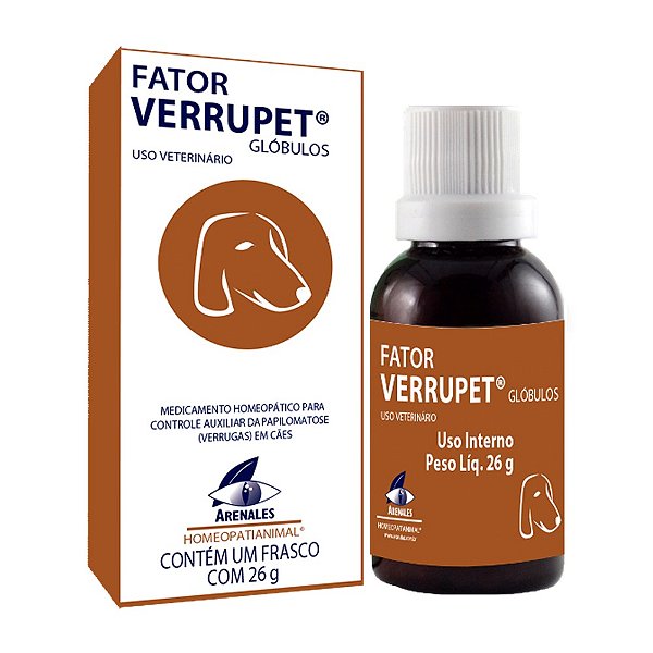 Homeopatia para Cachorrro Fator Verrupet 26G - Arenales
