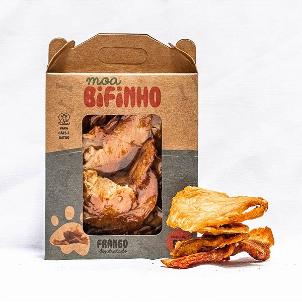 Petisco Natural Bifinho de Frango para Cães e Gatos 50g – Moabe