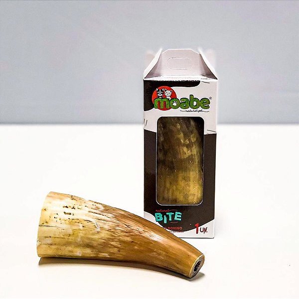 Mastigável Natural Chifre Bovino Inteiro para Cachorro 1 Unidade – Moabe