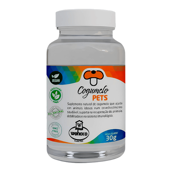 Suplemento Cogumelo Pets - Aumento de Imunidade 30g - Wohaco Vet