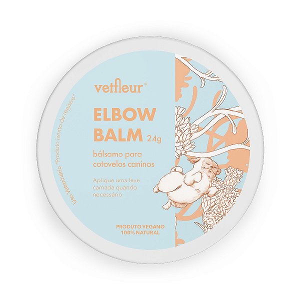 Pomada para Cachorro Bálsamo Natural Cotovelos Elbow Balm 24g Vetfleur