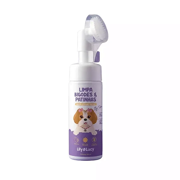 Espuma Limpa Bigodes e Patinhas para Cães e Gatos 150ml - Wesen Green