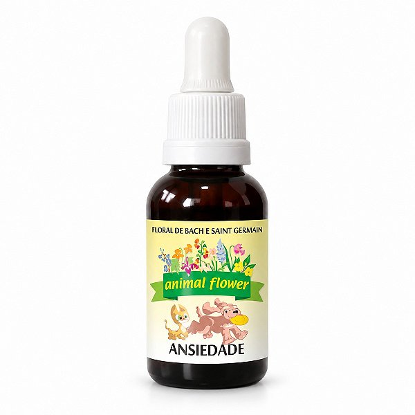 Floral Ansiedade em Gotas para Cães e Gatos 30 ml | Animal Flower