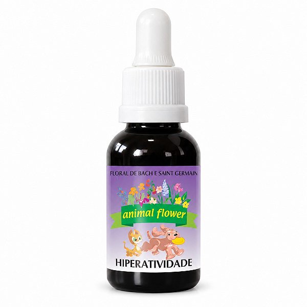 Floral Hiperatividade em Gotas para Cães e Gatos 30 ml | Animal Flower