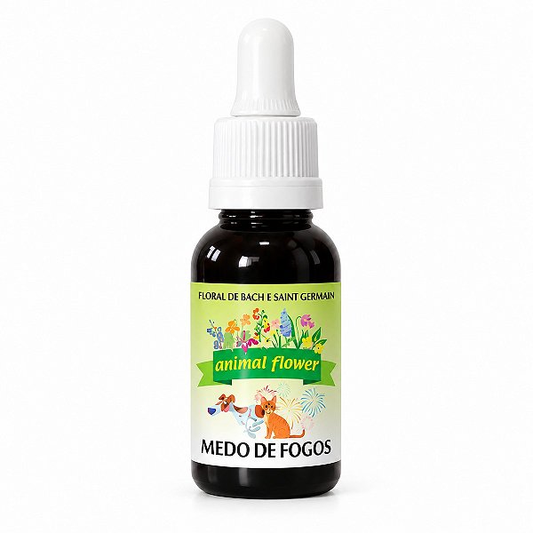Floral Medo de Fogos em Gotas para Cães e Gatos 30 ml | Animal Flower