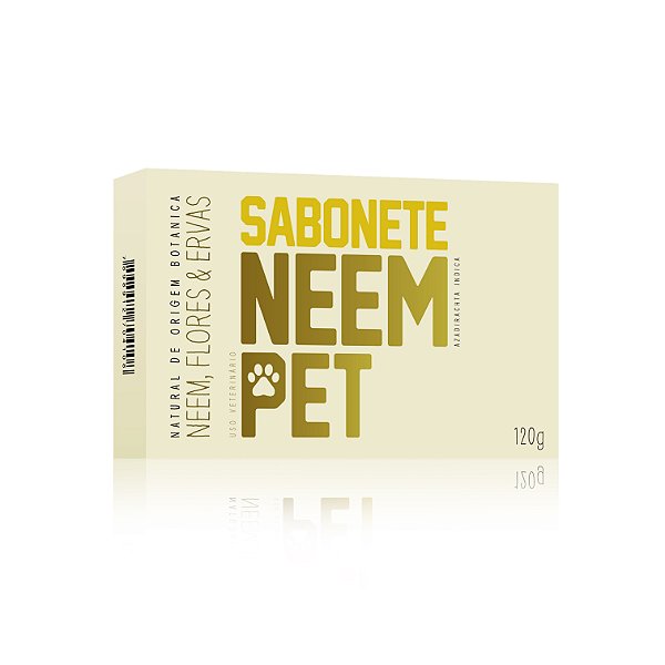 Sabonete Natural Neem Pet para Cachorro e Gato 120g Openeem