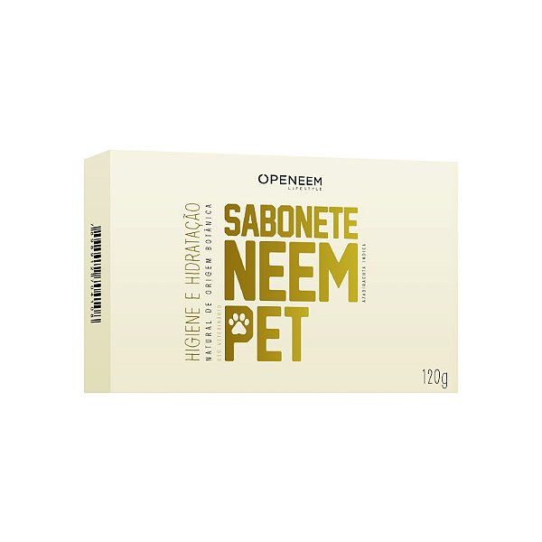 Sabonete Natural para Cães Gatos Neem Pet 120g Openeem