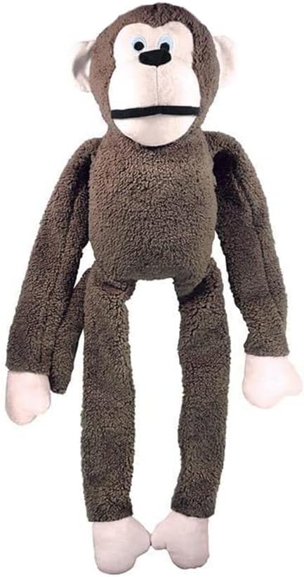 Brinquedo para Cachorro Macaco Pelúcia Marrom Médio Jambo Pet