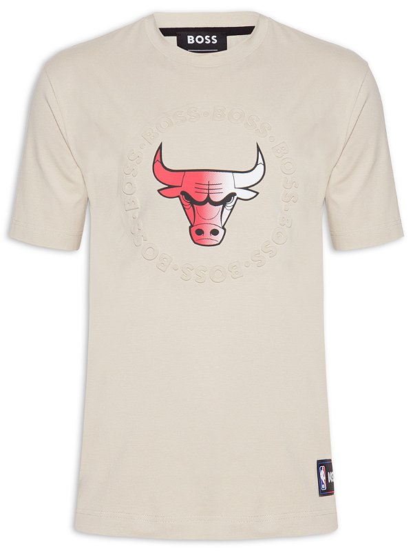 CAMISETA BOSS MASCULINA BASKET CHICAGO BULLS - BEGE - Tamanho XXL = GGG