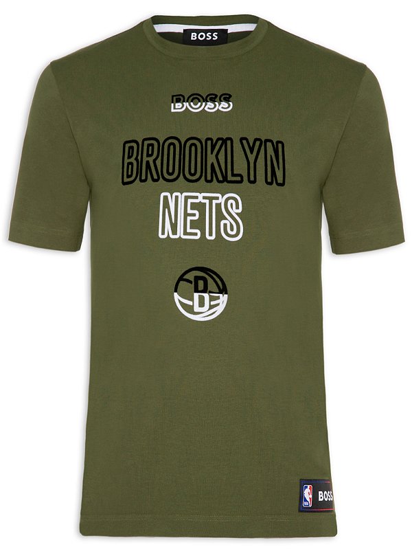 Camiseta HUGO BOSS x NBA BROOKLYN NETS - Verde - 100% Original