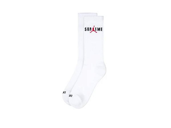 Par de Meias - SUPREME x JORDAN Crew White - 100% ORIGINAL