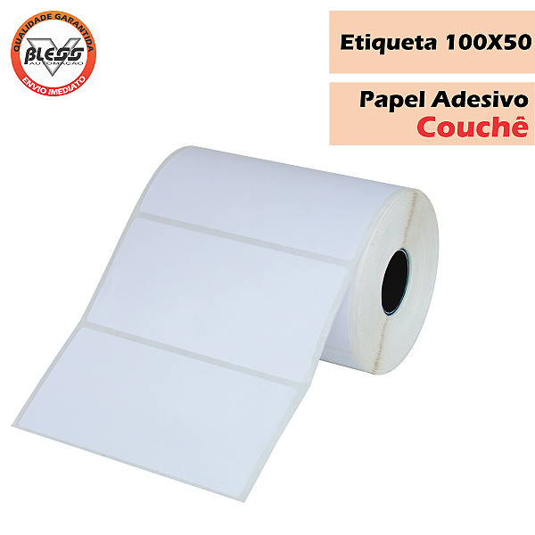 Etiqueta Couchê 100x50 - 10 Rolos