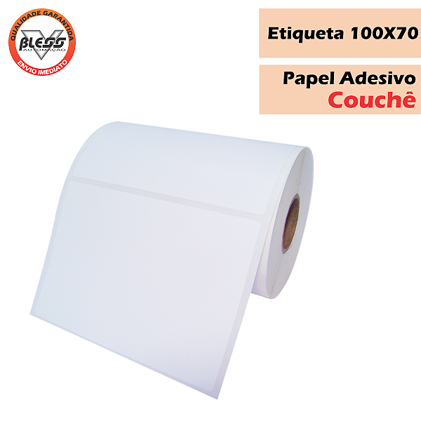 Etiqueta Couchê 100x70 - 10 Rolos