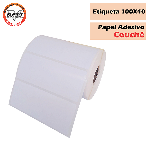 Etiqueta Couchê 100x40 - 10 Rolos