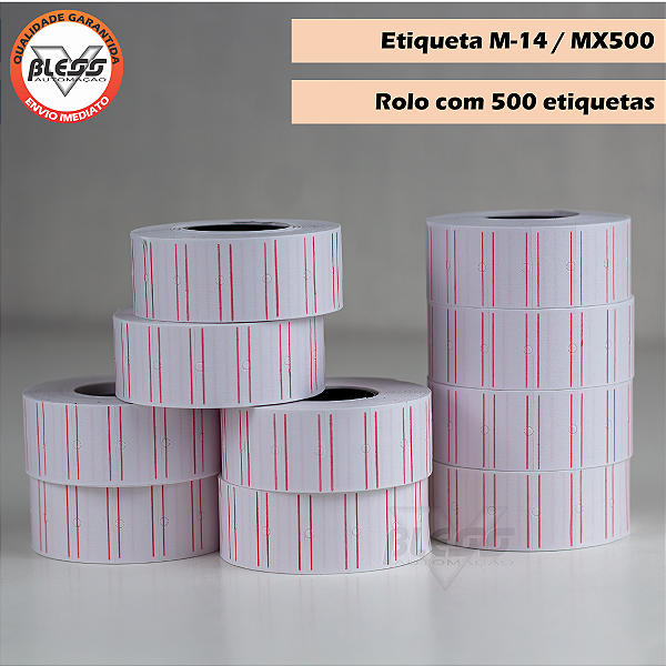 05 Mil Etiqueta Tarjada Etiquetadora FIXXAR MX5500 M-14