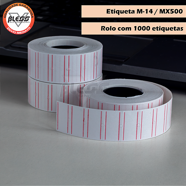 10 Mil Etiqueta Tarjada Etiquetadora FIXXAR MX5500 M-14