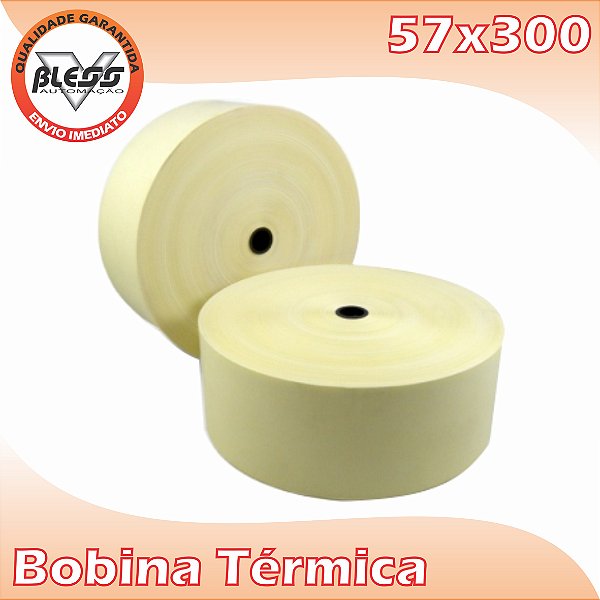 Bobina Térmica 57x300 - 5 rolos