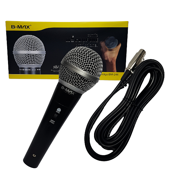 Microfone Dinâmico Profissional B-MAX BM-246