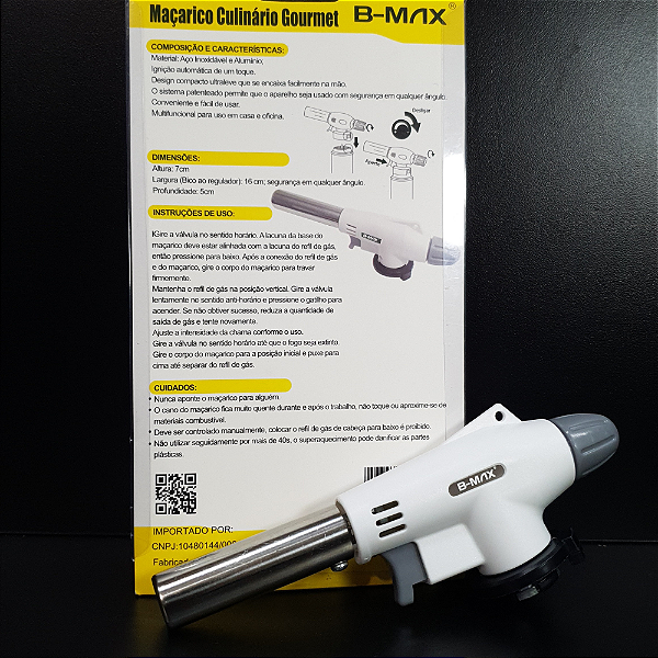Maçarico Culinário Gourmet B-MAX BM006
