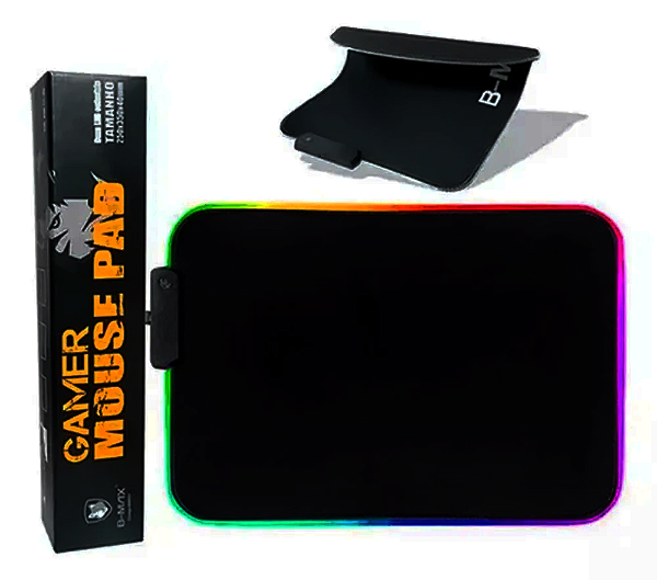 Mousepad Gamer com LED Colorido B-MAX BM-781