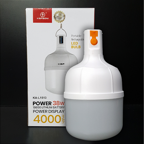Lâmpada LED Portátil Recarregável Kapbom KA-L1513