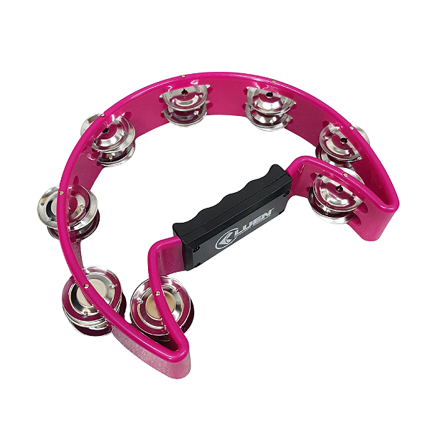 Pandeirola Meia Lua ABS 16 pares Platinelas em Inox Luen 22cm