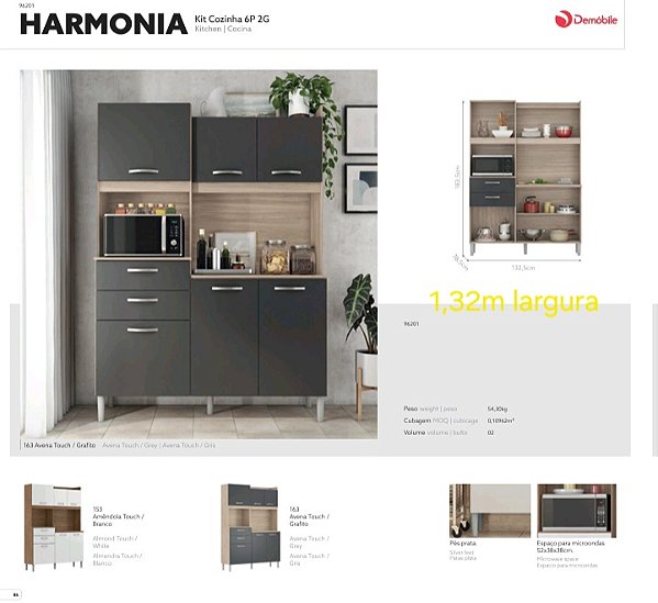 Kit Harmonia - Largura 1,32