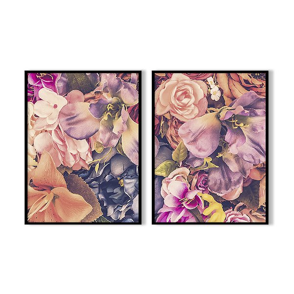 Quadro em Moldura Conjunto de Flores Coloridas - Oppen House | Quadros decorativos, pois sua casa é sua cara! Quadro em Moldura Conjunto de Flores Coloridas - Oppen House | Quadros decorativos, pois sua casa é sua cara!