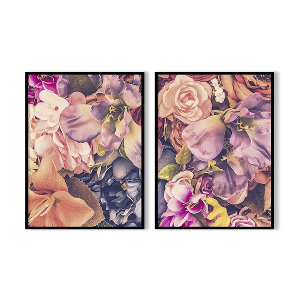 Quadro em Moldura Conjunto de Flores Coloridas - Oppen House | Quadros  decorativos, pois sua casa é sua cara!