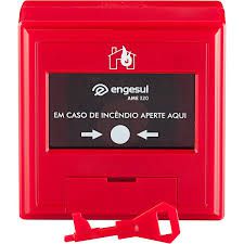 Botoeira Quebra Vidro para Alarme de Incêndio