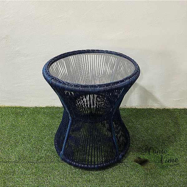 Mesa de Centro Ampulheta em Fibra Sintética