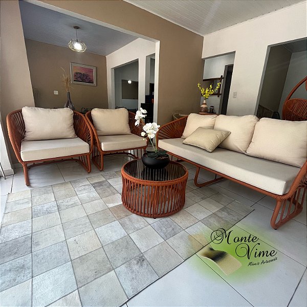 Jogo de Sofá BBB em corda náutica e pintura eletrostática