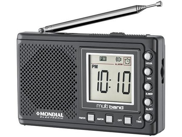 Radio Portátil mondial MultiBand AM/FM- RP-04 3V  ( imagem Ilustrativa)