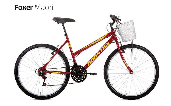 Bicicleta Houston Foxer Maori Aro 26- Vermelha