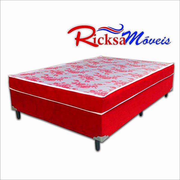 Cama Box 2000 Ricksa Moveis acoplada Casal 138x188