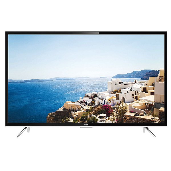 Tv TCL 55 polegadas Smart  LED   L55S4900FS Full HD 3 HDMI 2 USB Preta com Conversor Digital Integrado