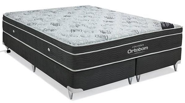 Cama Box Ortobom Exclusive King - 1,93x1,98x30 Molas Nanolastic