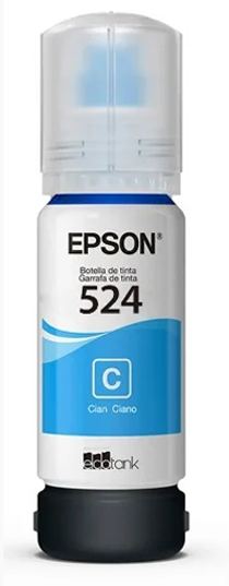Tinta Epson T524220al T524220 T524 Ciano | L15150 L15160 L6490 | Original 70ml
