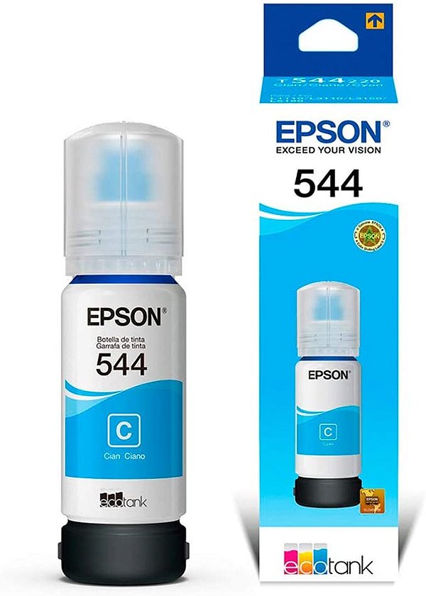 Garrafa de Tinta para Ecotank Ciano T544 - T54422-BR - Epson - CX 1 UN