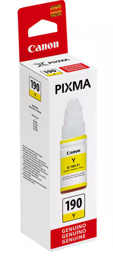 Refil Canon GI-190 Amarelo Para Canon G3110