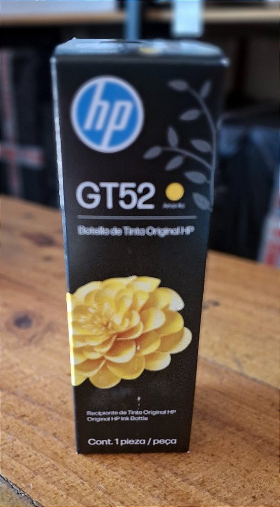 Garrafa de Tinta Original Amarela HP GT52 (M0H56AL) Smart Tank 584, HP - CX 1 UN