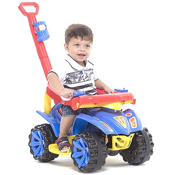 Quadriciclo 2 em 1 com Empurrador Velotrol Infantil Toy Kids Azul 95 x 80 x  40 cm Paramount - Ref. 873 - ImportaMix - A Loja com o Maior MIX de  Produtos para a Sua Casa e Seu Negócio.
