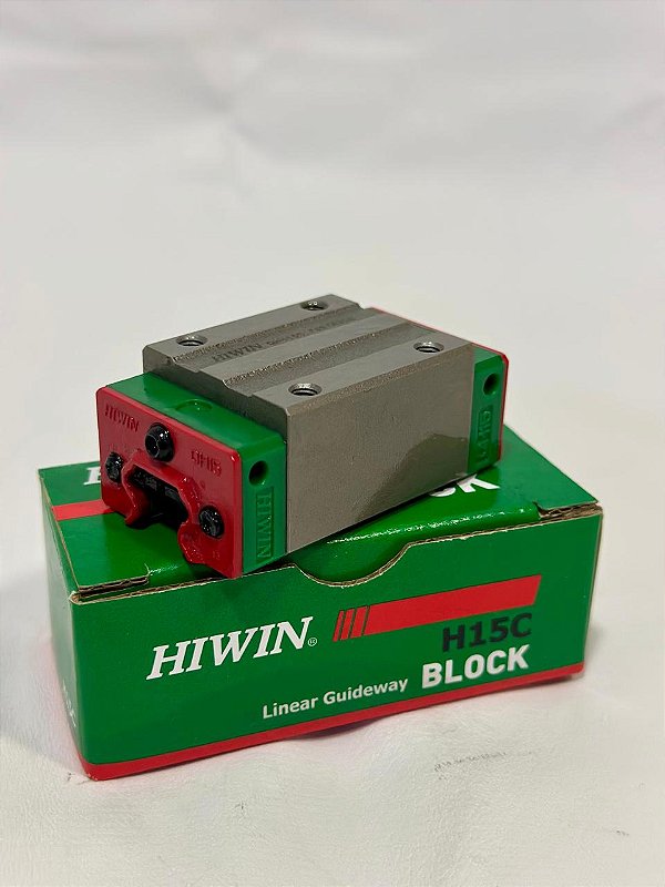 Bloco Sem Abas Hiwin QHH15-CA-ZA Para Guia Linear Hiwin