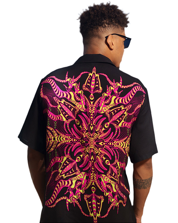 Camisa de Botão Neorganic | Street & Rave Alucinarium