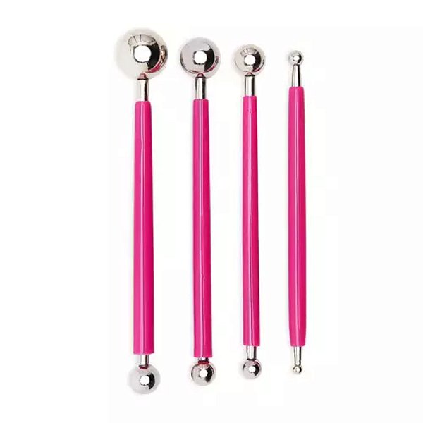 Boleador de Metal Lanmax LM BK Pink Kit com 4 und
