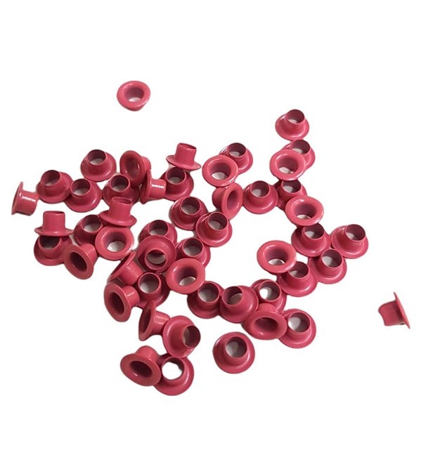 Ilhós Alumínio Rosa Chiclé TKG Store 8mm - 50un