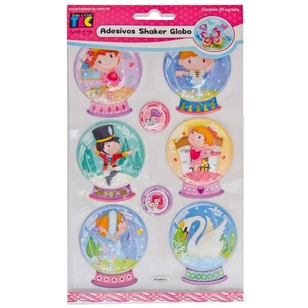 Adesivo Shaker Globo Bailarinas 14824