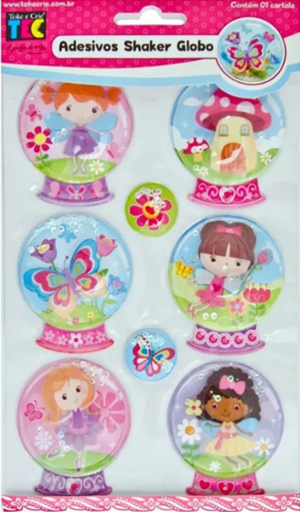 Adesivo Shaker Globo Fadas 14822