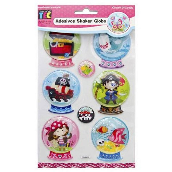 Adesivo Shaker Globo Piratas 14823