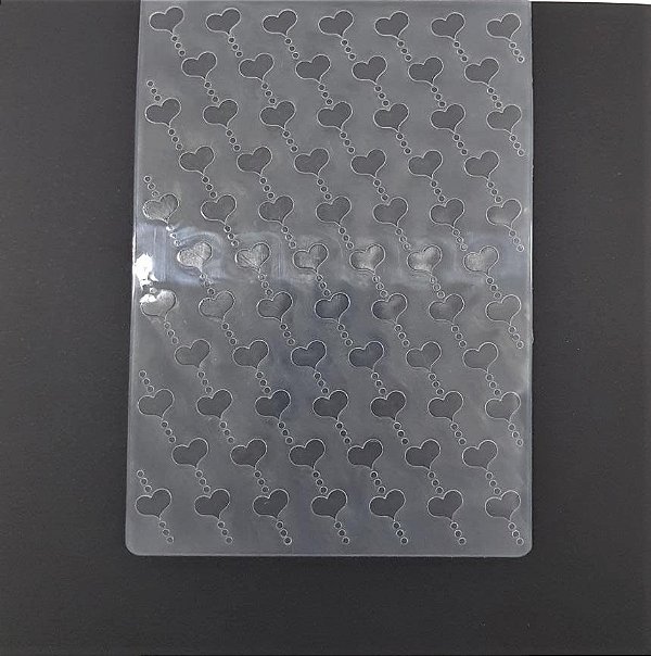 Placa para Relevo 2D Coração e Pontilhado Art & Montagem A6 Pe001-3